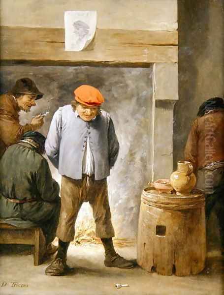 Interior with boots by a fireplace, 1645 - view 1