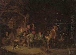 Peasants Merrymaking In A Barn Peasants Merrymaking In A Barn