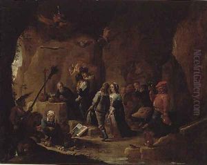The Temptation of St. Anthony 3 by David The Younger Teniers
