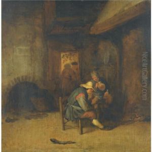 Peasants Smoking And Drinking In An Inn