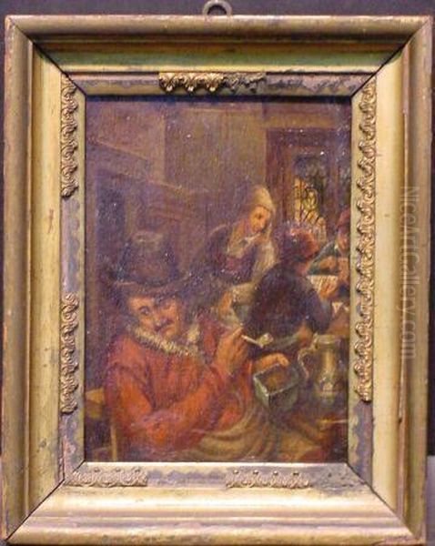 Tavern Interior With Smoker In Foreground - view 1