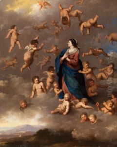 Maria In Wolken Von Engeln Umgeben Maria In Wolken Von Engeln Umgeben