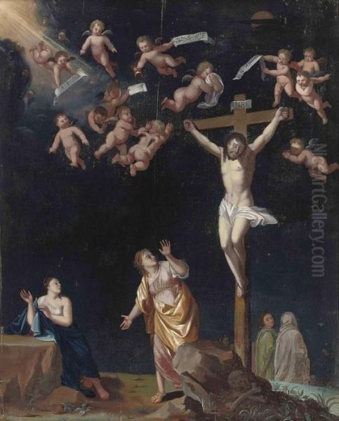 The Crucifixion With The Virgin, Saint Mary Magdalene, And Saintjohn The Evangelist - view 1