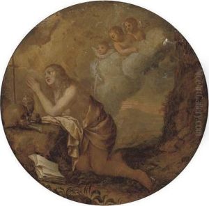 The Penitent Magdalen by Cornelis Van Poelenburch