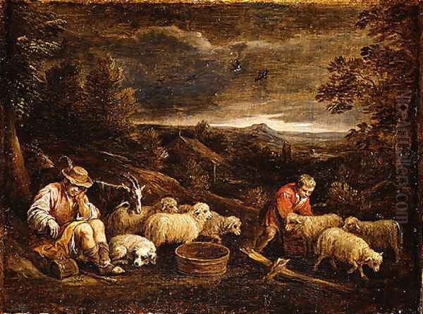 Shepherds and Sheep - view 1