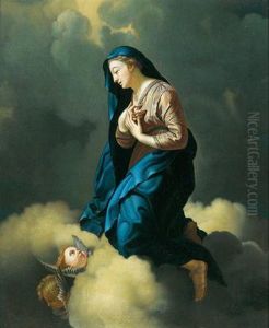 Maria Con Putti In Volo Tra Le Nuvole
