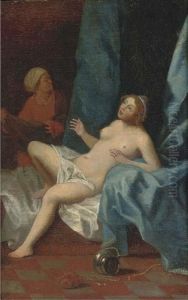Danae by Cornelis Van Poelenburch