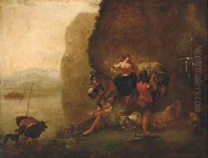 A village kermesse 2 by David The Younger Teniers