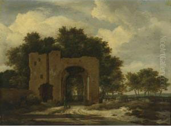 A Ruined Castle Gateway, Possibly The Archway Of Huis Terkleef - view 1