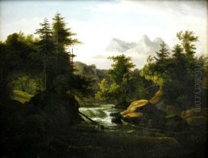 Gebirgslandschaft Mit Wildbach