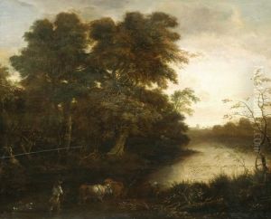 Folyoparti Taj by Jacob Van Ruisdael