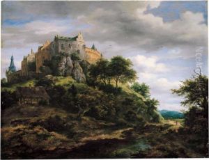 A View Of Bentheim Castle From The North-west by Jacob Van Ruisdael
