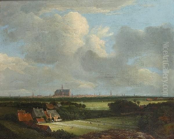 A View Of Haarlem With Bleaching Fields - view 1
