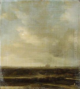 Landscape With A Distant View Of Haarlem by Jacob Van Ruisdael