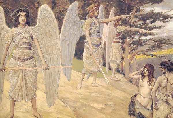 Adam and Eve Driven from Paradise - view 1