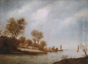 Schule Flusslandschaft by Salomon van Ruysdael