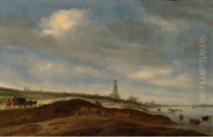 Sold By The J. Paul Getty Museum To Benefit Future Painting Acquisitions
 

 
 
 

 
 A Panoramic View Of Rhenen From The Banks Of The Rhine To The West Of The City, With The Church Of St. Cunera In T