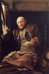 Gentleman in a Railway Carriage 1872