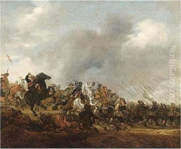 A Cavalry Battle Scene - view 1