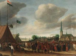 The Horse Fair At Valkenburg The Horse Fair At Valkenburg