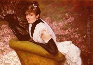 Portrait De Femme A L'Eventail (Portrait of a Woman at L'Eventail)