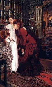 Young Ladies Looking at Japanese Objects