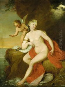 Venus Bei Der Toilette by Godfried Schalcken