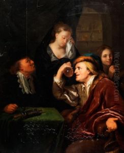 Der Arzt Bei Der Peinlichen Untersuchung by Godfried Schalcken