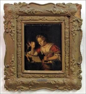 Examining The Eggs by Godfried Schalcken