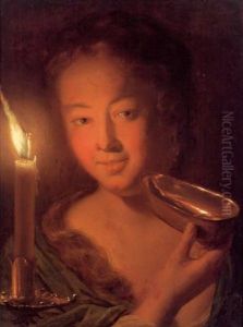 Ritratto Di Una Donna Giovane Con Coppa