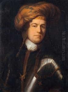 Bildnis Eines Herrn Mit Rotem
Turban.
Signiert Und Datiert Unten Rechts: G. Schalcken by Godfried Schalcken