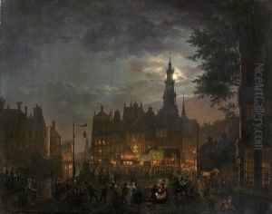 Amsterdam, Fete La Nuit by Petrus van Schendel