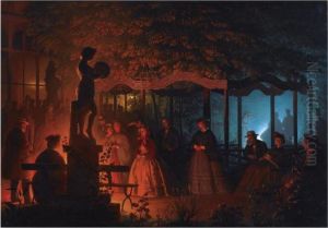 The 'feux De Bengale' Night In Vaux-hall Park, Brussels