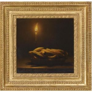 A Still Life With Courgettes by Petrus van Schendel