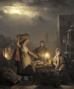 The Fruit Seller by Petrus van Schendel