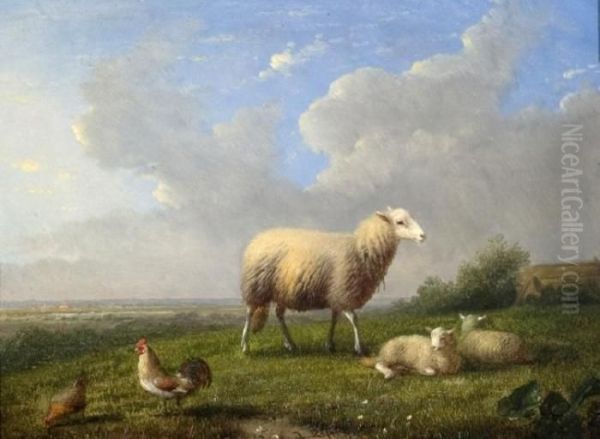 Sheep In A Landscape - view 1