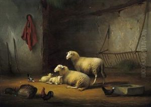 Huhner Und Ein Hase
Im Stall