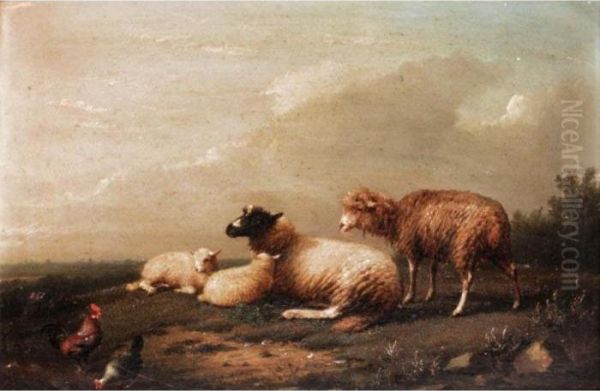 Sheep And Chicken; Horse And Goats - view 1