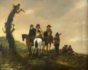 La Halte Des Cavaliers by Jacob Van Stry