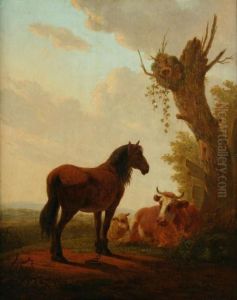 Landschaft Mit Pferd