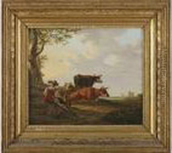 Bergere Et Son Troupeau - view 1