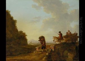 Landschaft Mit Reisendem
 Uber Einer Brucke
 Ol Auf Holz