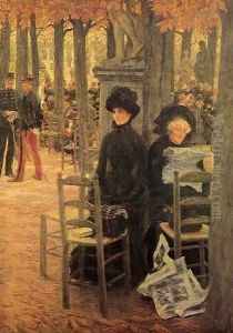 Jacques Without A Dowry Aka Sunday In The Luxembourg Gardens by James Jacques Joseph Tissot