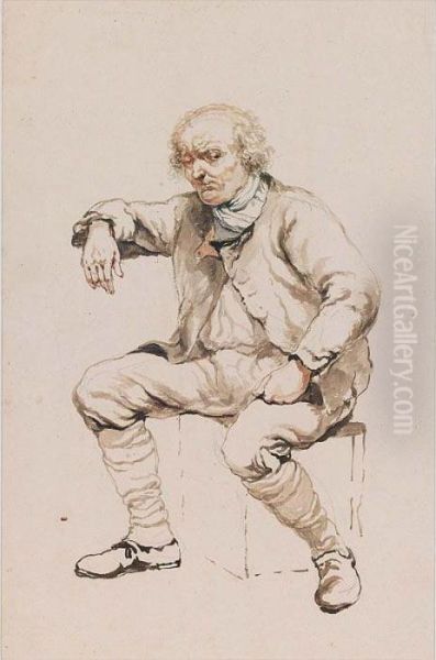Seated Old Man - view 1