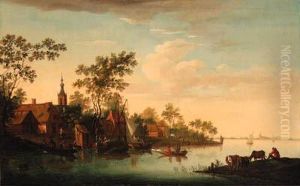 A Village On A River