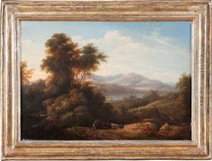 Paesaggio Con Scena Pastorale