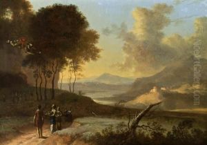 Landschaft Mit Mythologischer Staffage by Herman Van Swanevelt