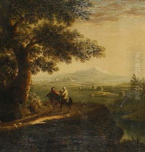 Rest On The Flight To Egypt by Herman Van Swanevelt