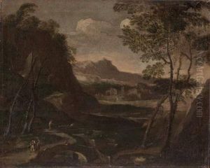 Berg- Und Fluslandschaft Berg- Und Fluslandschaft
