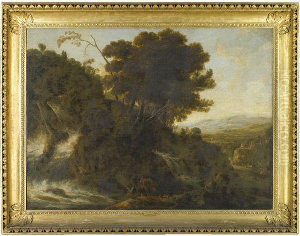 An Extensive Landscape With An Artist - view 1